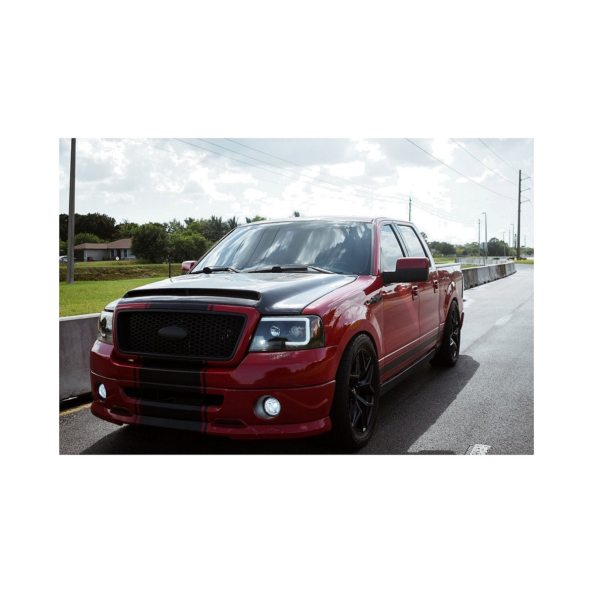 2004-2008 Ford F-150 2WD 3 inch Front / 5 inch Rear Complete Lowering Kit (Shocks Included) — DJM Suspension DJM3205-3/5