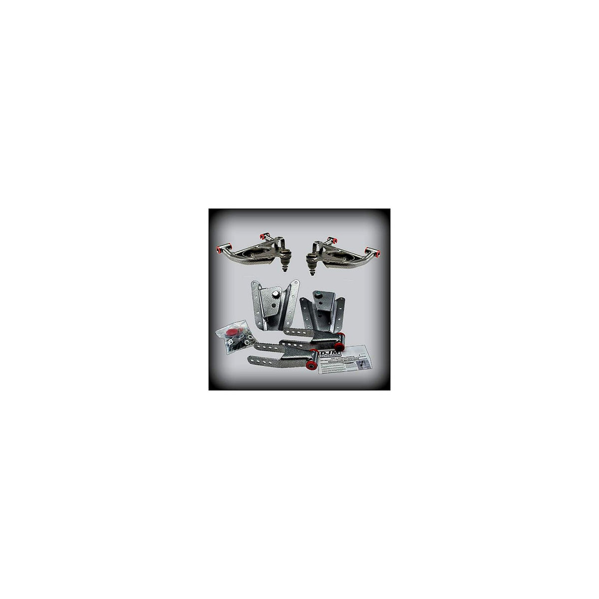 2002-2006 Chevy/GMC Silverado Long Bed 2 inch Front / 4 inch Rear Lowering Kit (Control Arms) — DJM Suspension DJMEH2598-2/4C
