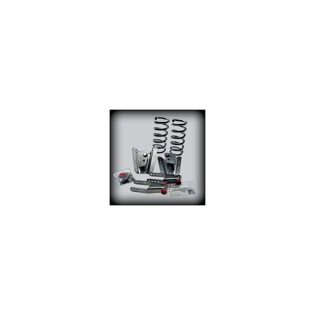 2002-2006 Chevy GMC Silverado Long Bed 2 Inch Front 4 Inch Rear Lowering Kit Coil Springs Shocks Included — DJM Suspension DJMEH2598-2/4S