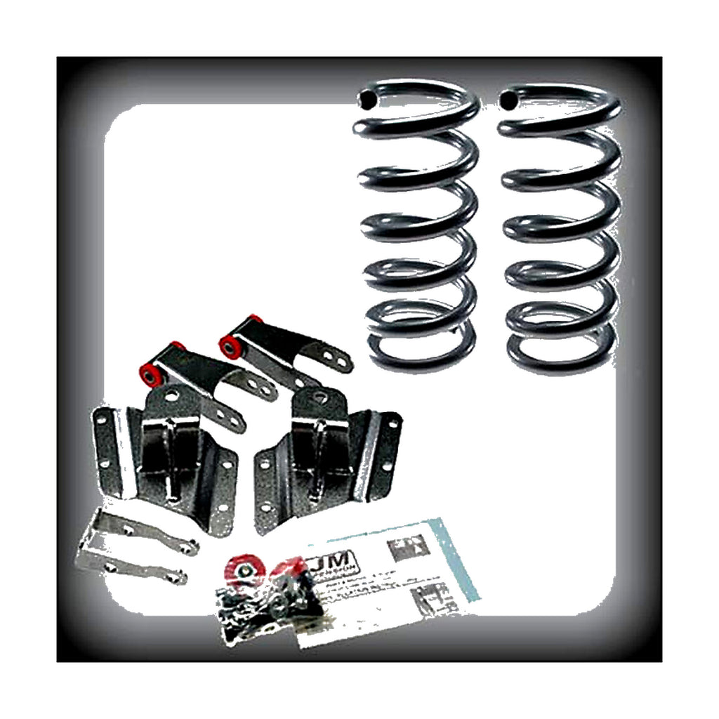 2002-2006 Chevy GMC Silverado Long Bed 2 Inch Front 4 Inch Rear Lowering Kit Coil Springs Shocks Included 2 — DJM Suspension DJMEH2599-2/4S