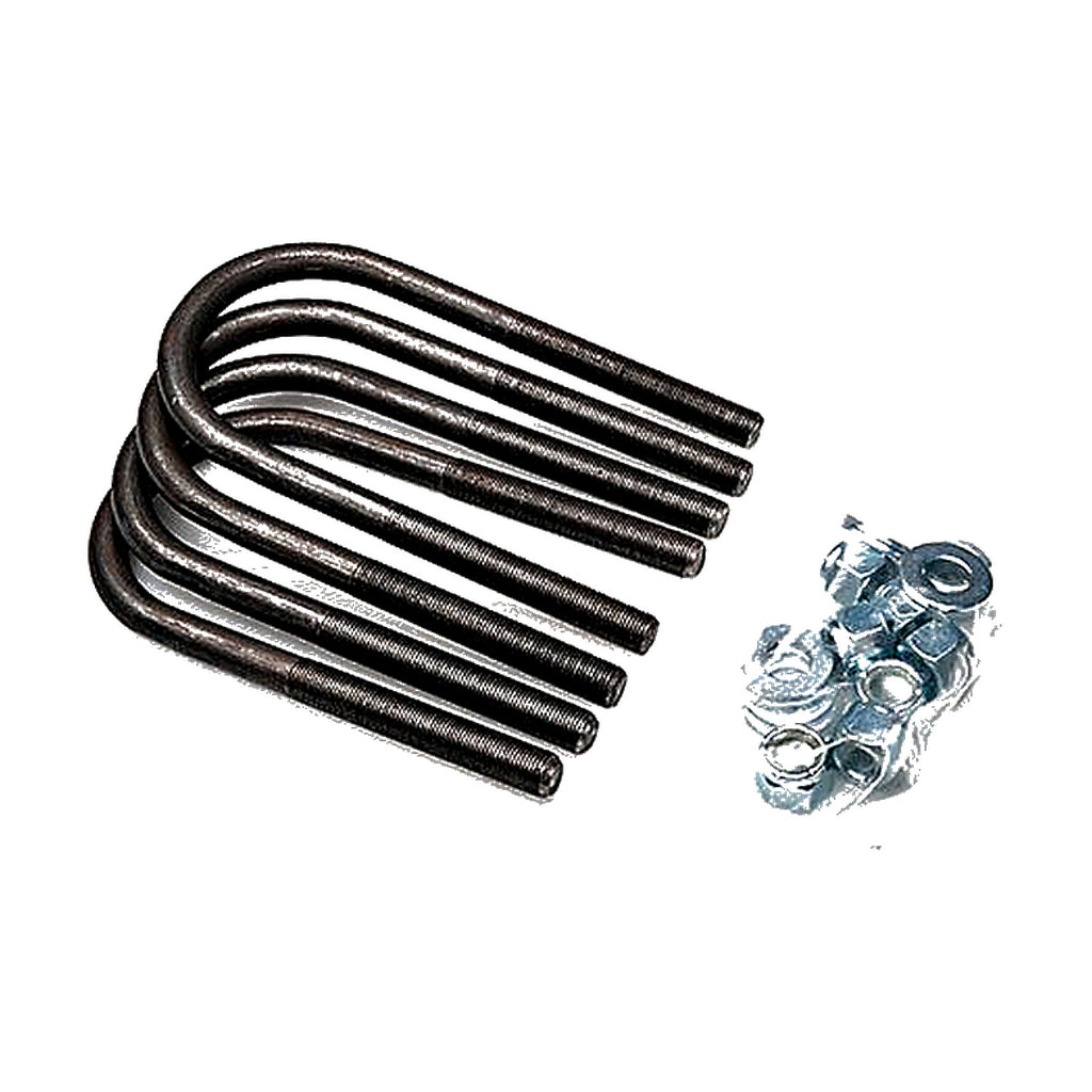 Replacement U-Bolt Set for Heavy Duty Rear Ends (with 3.5 axle diameter) — DJM Suspension FK1026UBK
