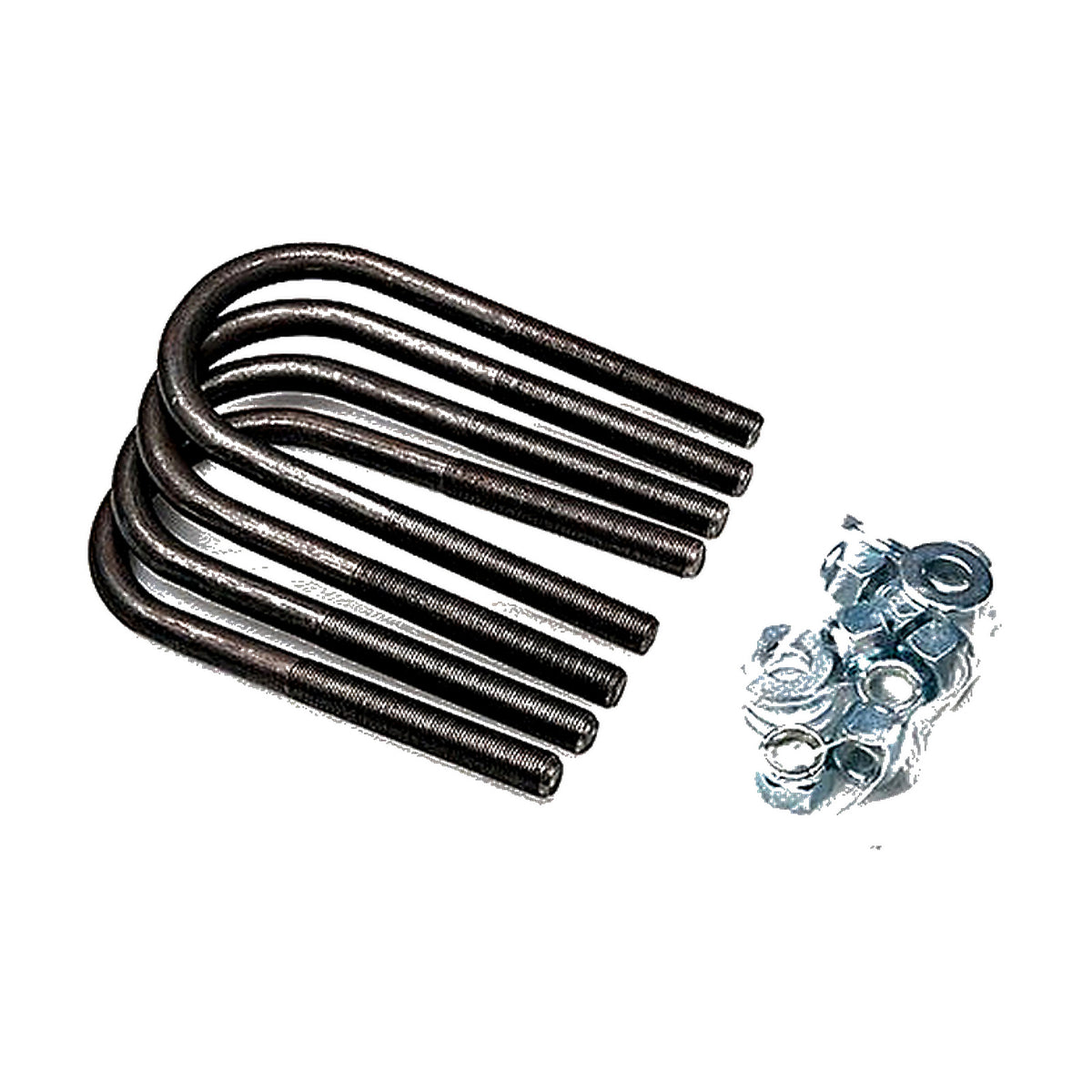 Replacement U-Bolt Set for Heavy Duty Rear Ends (with 3.5 axle diameter) — DJM Suspension FK1026UBK