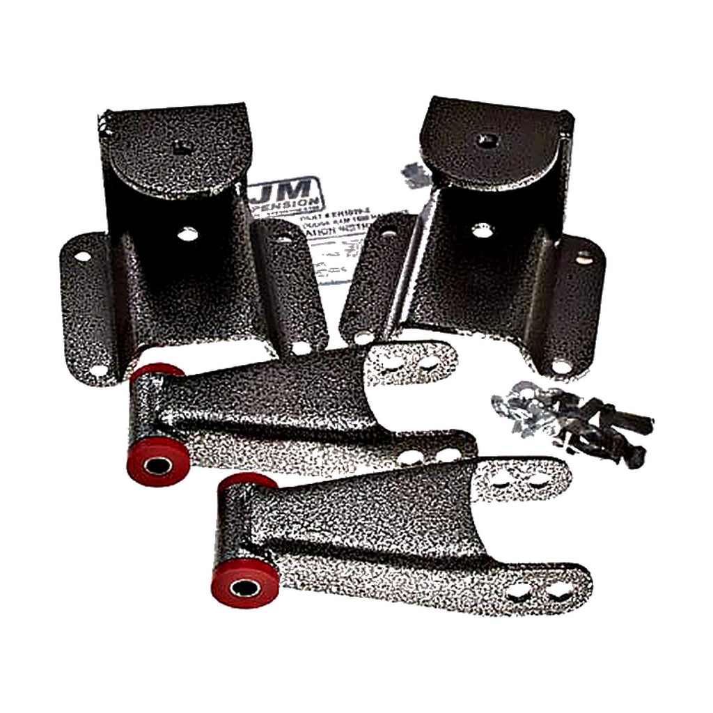 1994-1999 Dodge Ram 4 inch Rear Lowering Hanger & Shackle Kit — DJM Suspension HS1139-4