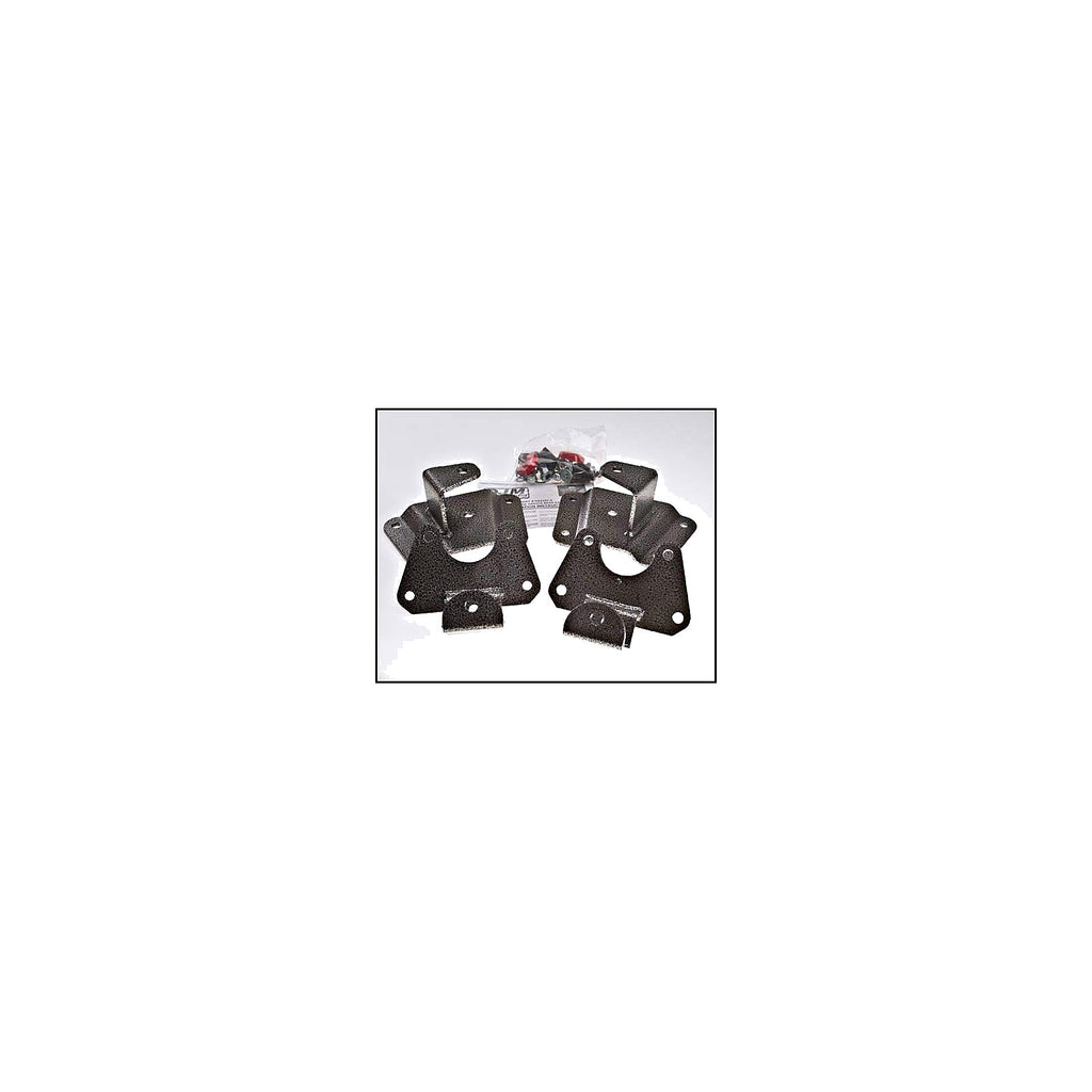 1997-2004 Dodge Dakota Leaf Spring and Shackle Hanger 5 inch Rear Lowering Kit — DJM Suspension HS2397-5