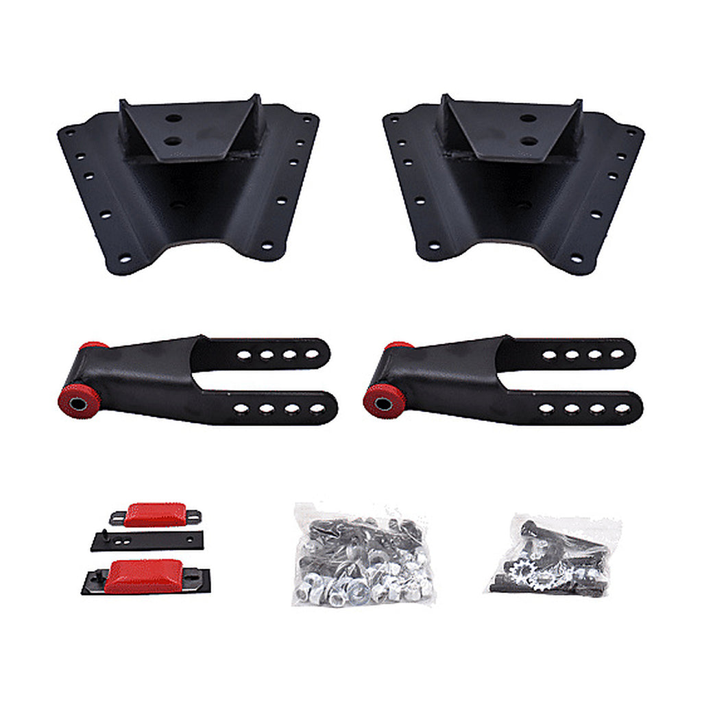 2001–2010 Chevy 2500/3500 HD Long Bed 5 inch Rear Lowering Kit — DJM Suspension HS2601-5