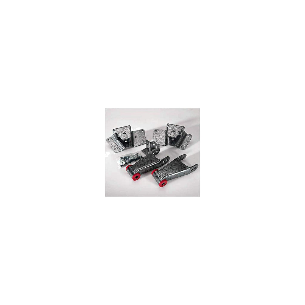 1988 – 1997 Chevy C2500 / C3500 4″ rear leaf spring hanger & shackle kit — DJM Suspension HS2699-4-1