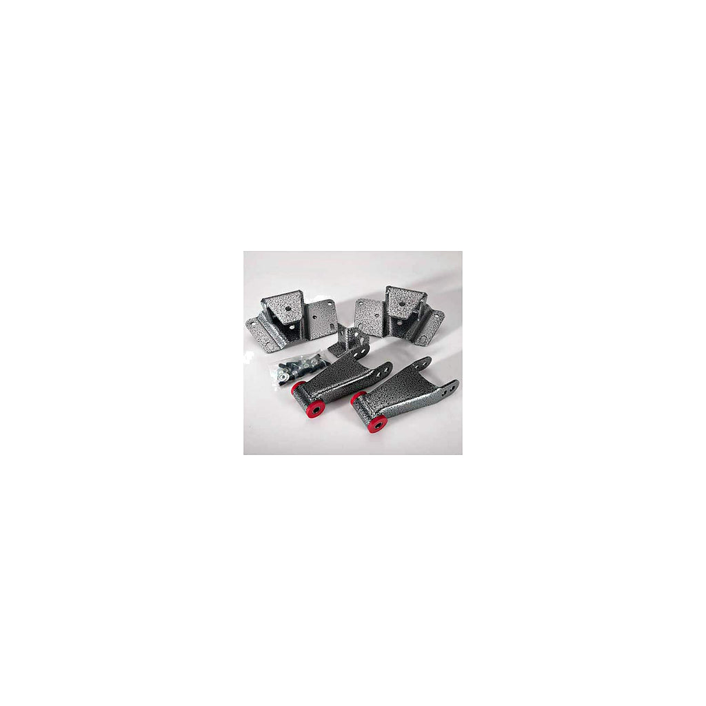 1992 – 1999 Chevy C2500 / C3500 4″ rear leaf spring hanger & shackle kit — DJM Suspension HS2699-4