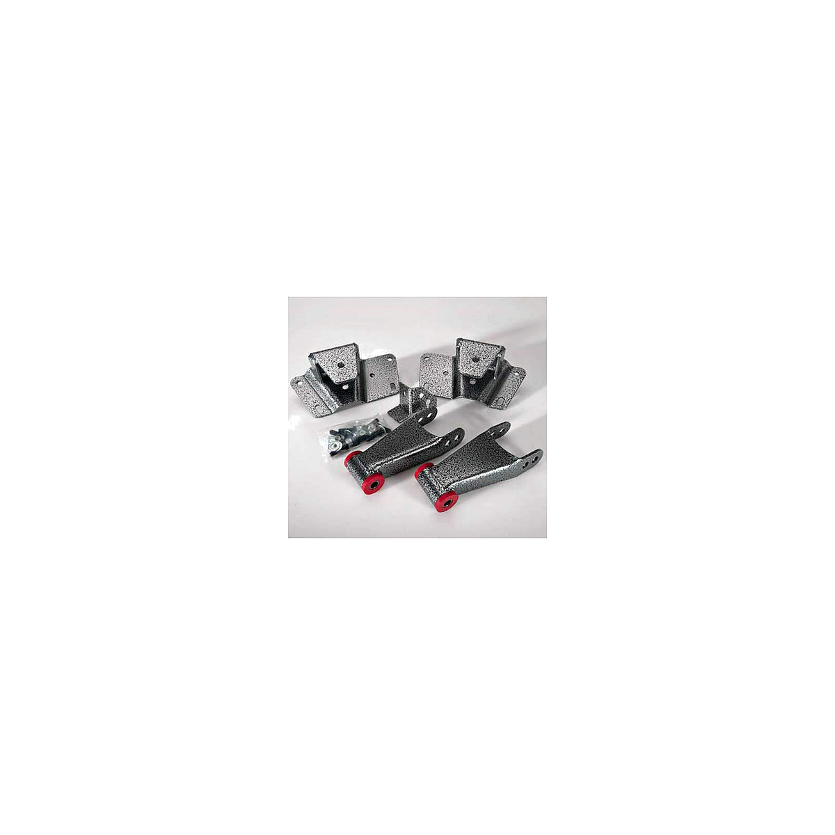 1992 – 1999 Chevy C2500 / C3500 4″ rear leaf spring hanger & shackle kit — DJM Suspension HS2699-4