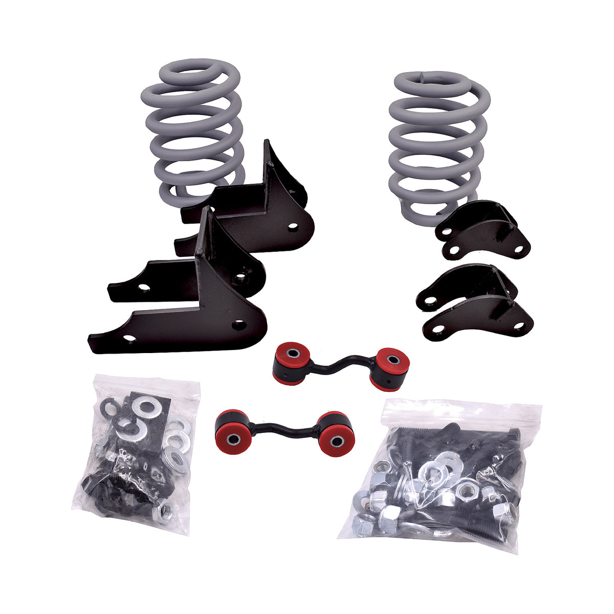 2007–2015 Avalanche, Tahoe and Suburban rear hardware kit with 4 inch coil springs — DJM Suspension RK2007-4