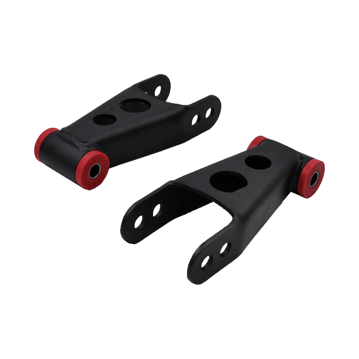 1999 – 2006 Chevy Silverado / Sierra 2″ Rear leaf spring lowering shackle kit — DJM Suspension SH2599-2