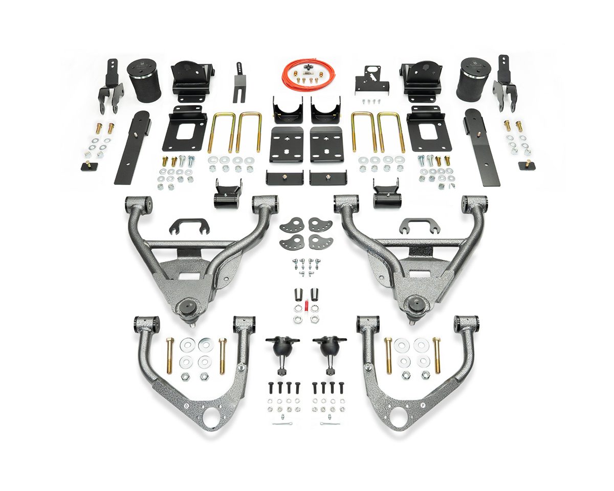 2019-PRESENT GM1500 DENALI 3/5 LOWERING KIT W/ HELPER BAGS by IHC Suspension
