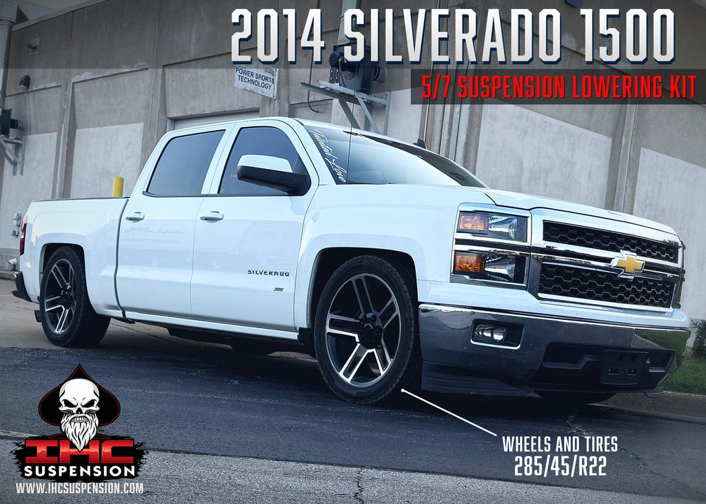 2007-2016 GM1500 (CAST) 5/7 LOWERING KIT EXTENDED/CREW CAB  W/ BOLT ON C-NOTCH by IHC Suspension – product detail 7