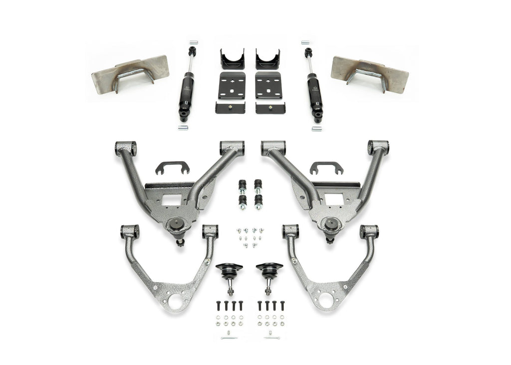 2007-2016 GM1500 (CAST) 5/7 LOWERING KIT EXTENDED/CREW CAB  W/ WELD ON C-NOTCH by IHC Suspension