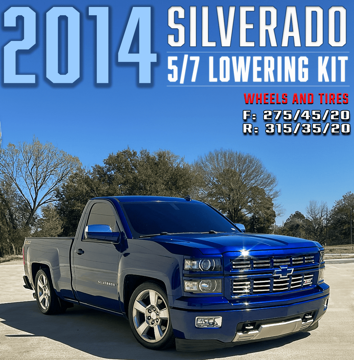 2007-2016 GM1500 (CAST) 5/7 LOWERING KIT SINGLE CAB W/ BOLT ON C-NOTCH by IHC Suspension – product detail 8