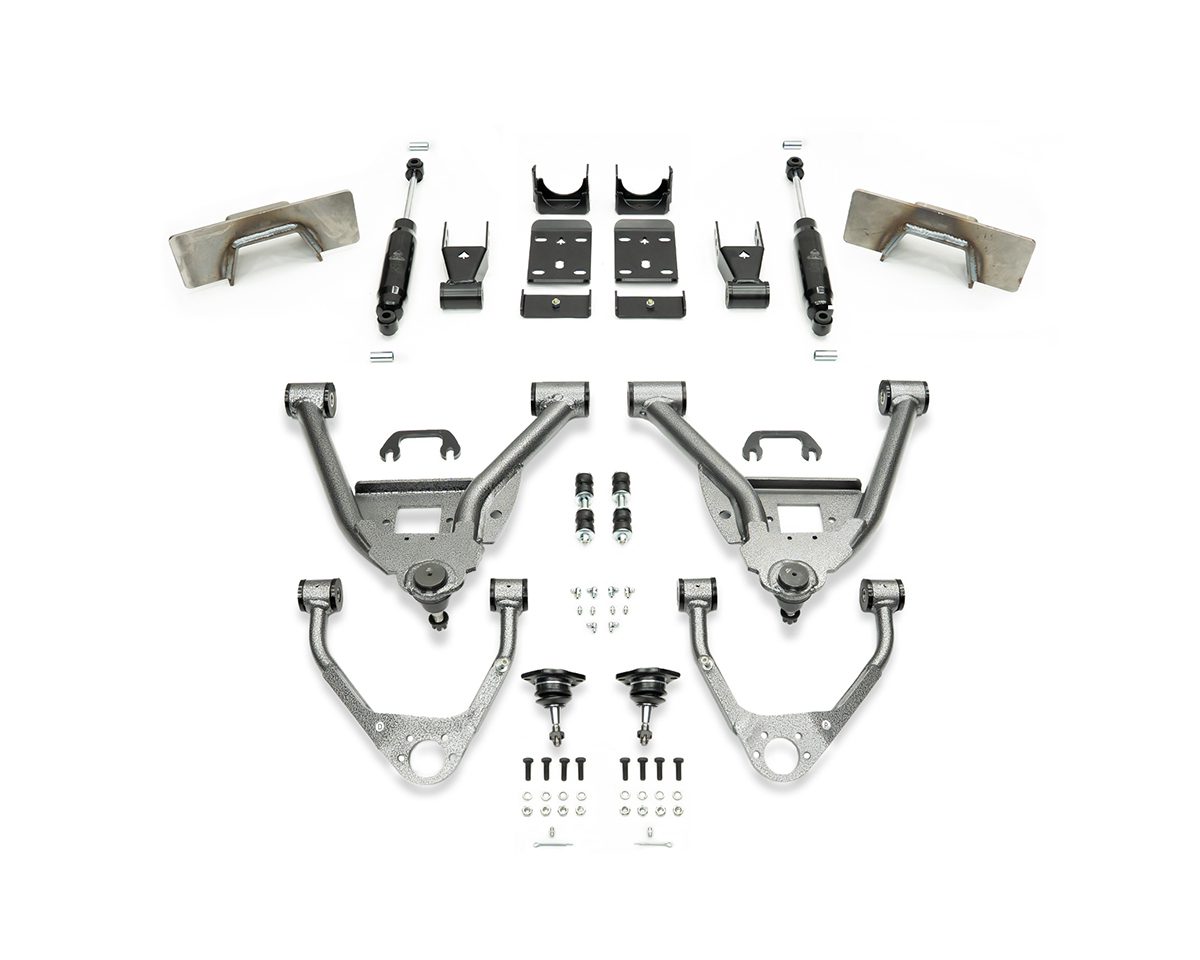 2007-2016 GM1500 (CAST) 5/7 LOWERING KIT SINGLE CAB W/ WELD ON C-NOTCH by IHC Suspension