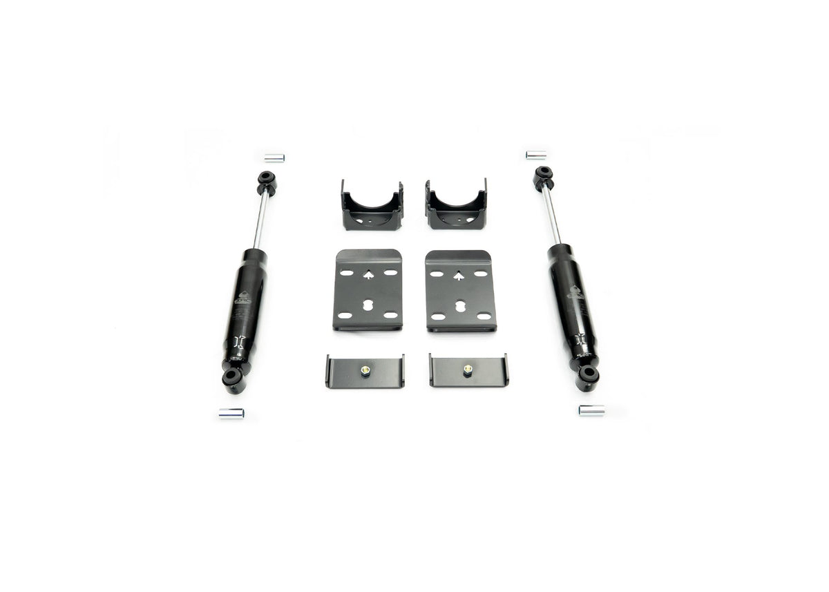 2007-2018 GM1500 6″ Single Cab | 7″ Extended/Crew Cab Rear Lowering Kit by IHC Suspension