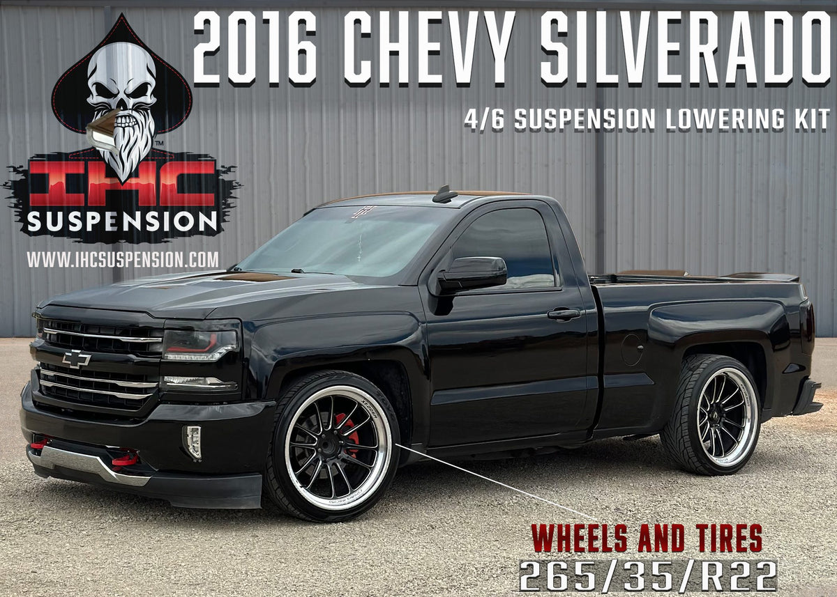 2014-2018 GM1500 (ALUMINUM/STAMPED) 4″- 5″ FRONT LOWERING CONTROL ARMS by IHC Suspension – product detail 5