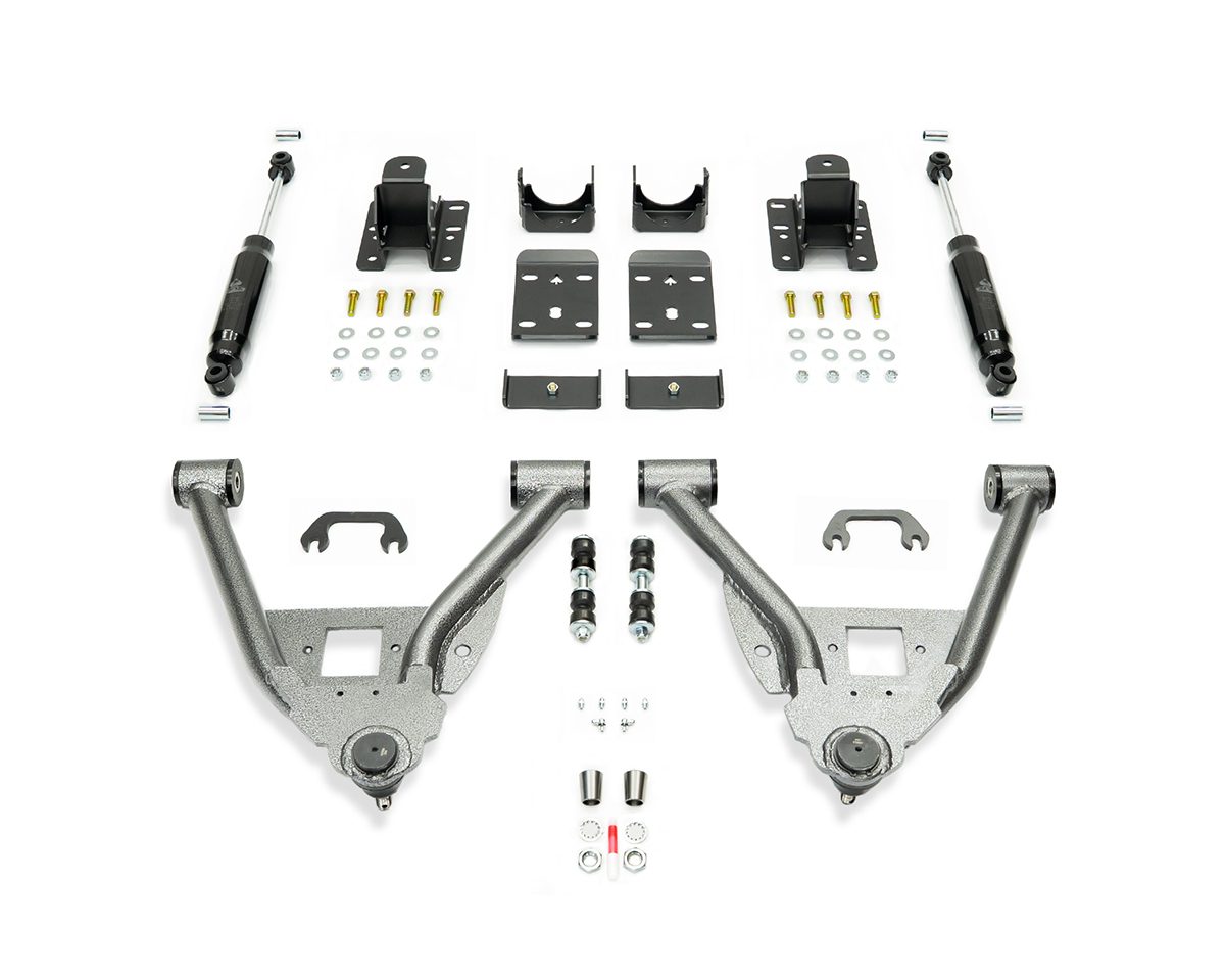 2014-2018 GM1500 (ALUMINUM/STAMPED) 3/5 LOWERING KIT EXTENDED/CREW CAB by IHC Suspension