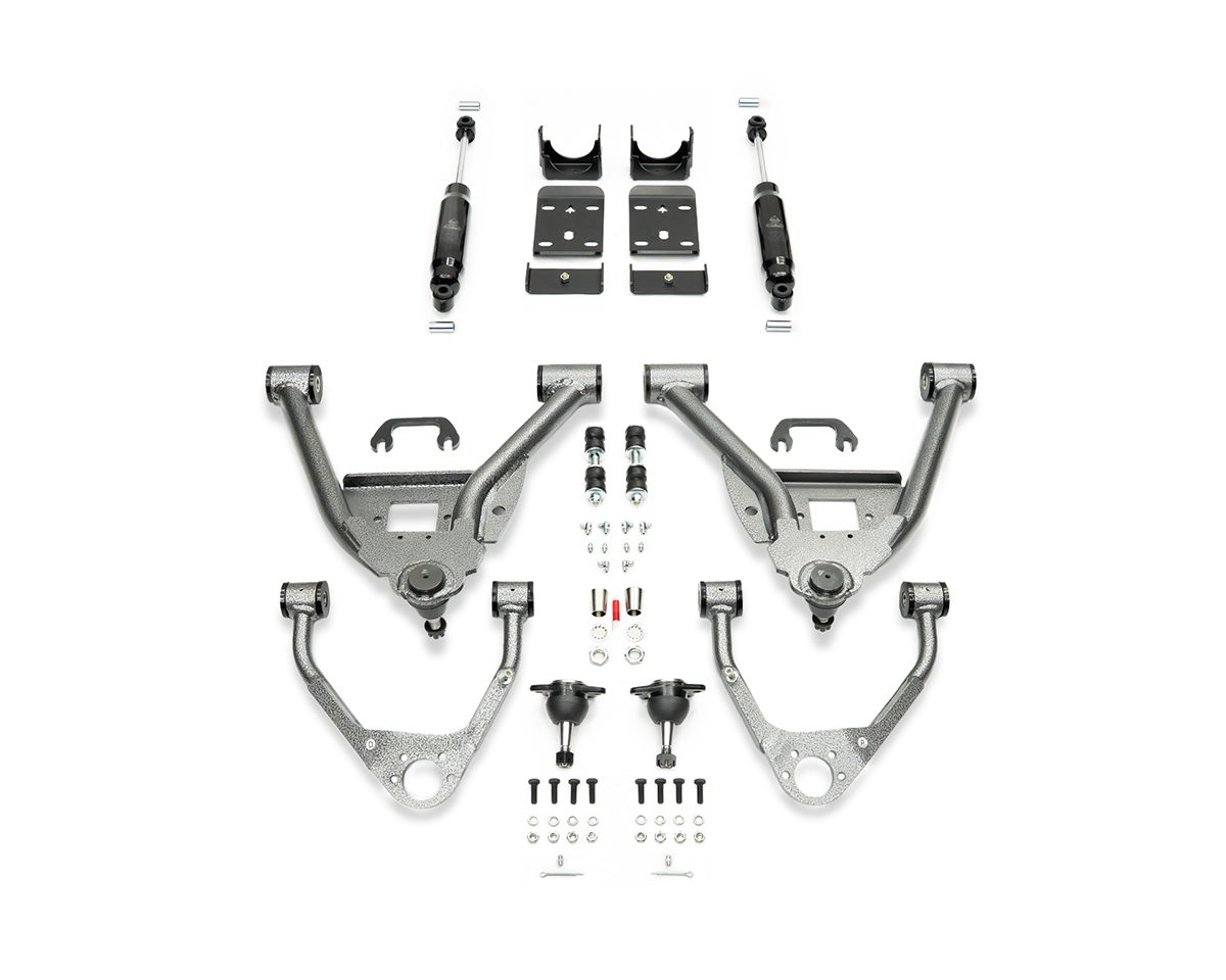 2014-2018 GM1500 (ALUMINUM/STAMPED) 4/6 LOWERING KIT SINGLE CAB by IHC Suspension
