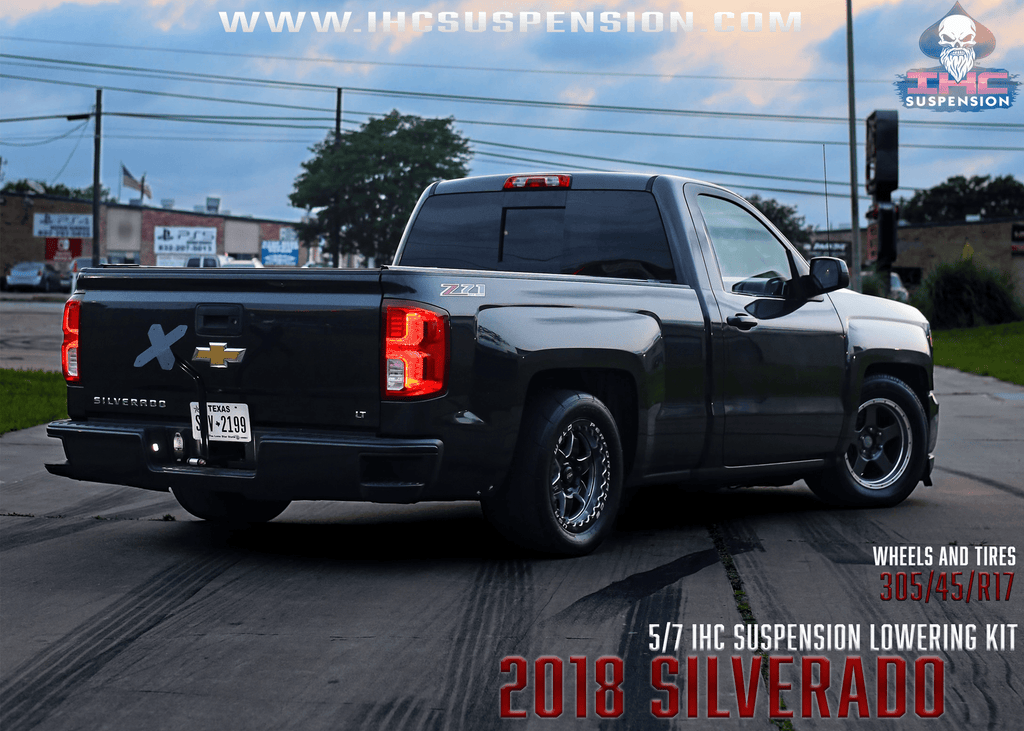 2014-2018 GM1500 (ALUMINUM/STAMPED) 5/7 LOWERING KIT SINGLE CAB W/ BOLT ON C-NOTCH by IHC Suspension – product detail 10
