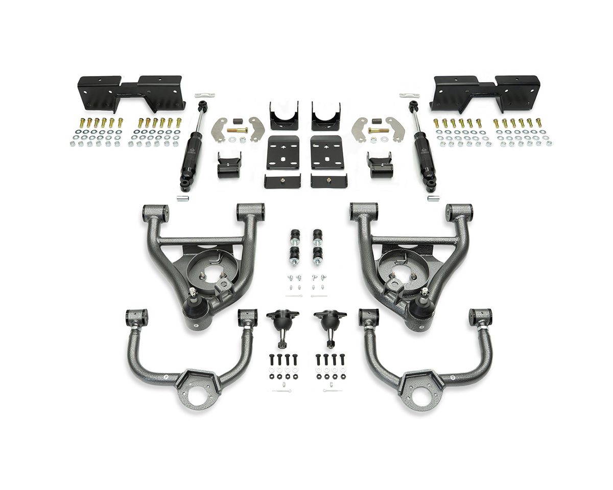 1988-1998 C1500 3/5 LOWERING KIT W/ BOLT ON C-NOTCH by IHC Suspension