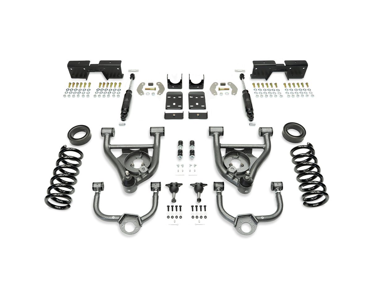 1988-1998 C1500 4/6 LOWERING KIT W/ BOLT ON C-NOTCH by IHC Suspension