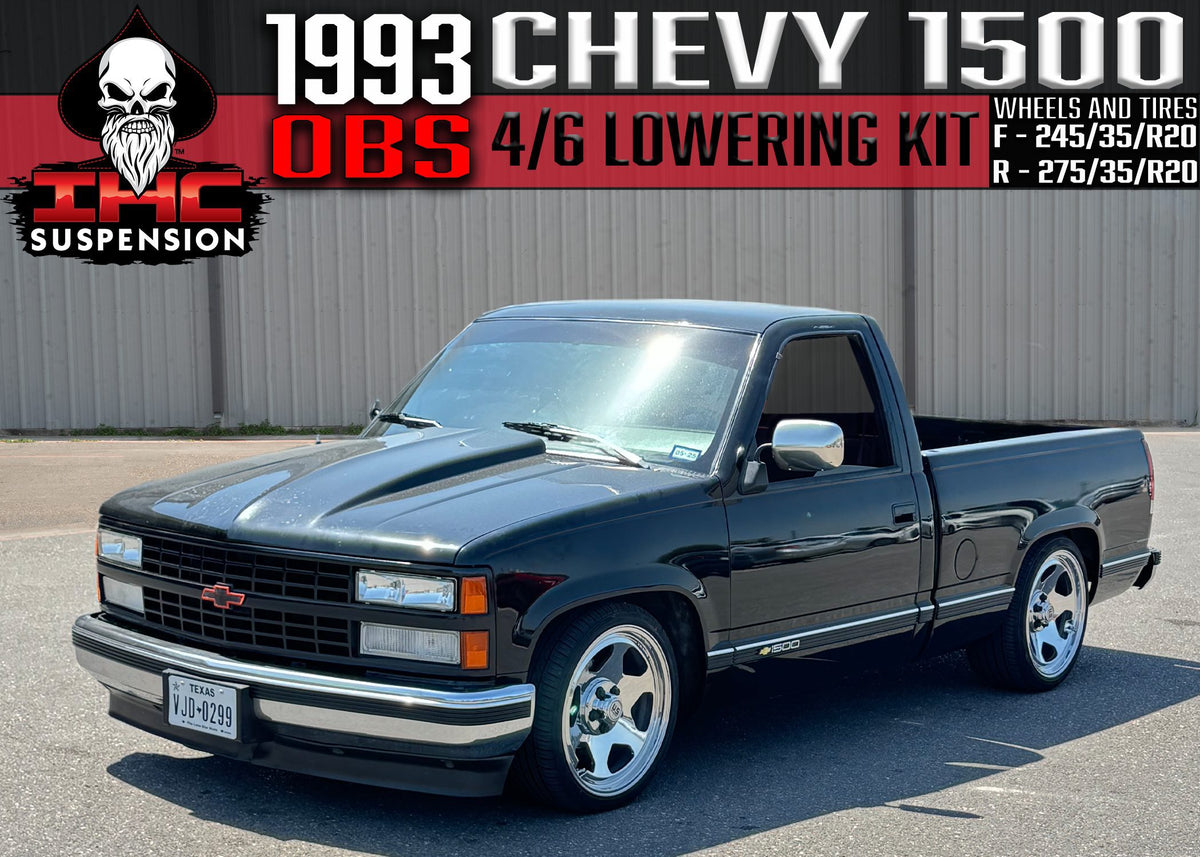 1988-1998 C1500 4/6 LOWERING KIT W/ BOLT ON C-NOTCH by IHC Suspension – product detail 10