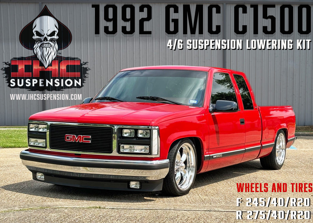 1988-1998 C1500 4/6 LOWERING KIT W/ BOLT ON C-NOTCH by IHC Suspension – product detail 13
