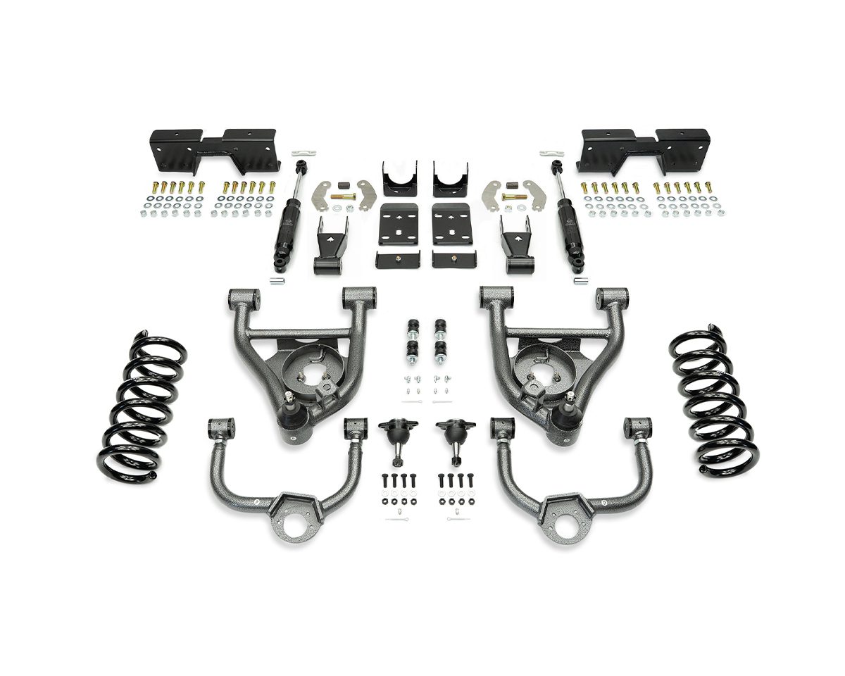 1988-1998 C1500 5/7 LOWERING KIT W/ BOLT ON C-NOTCH by IHC Suspension