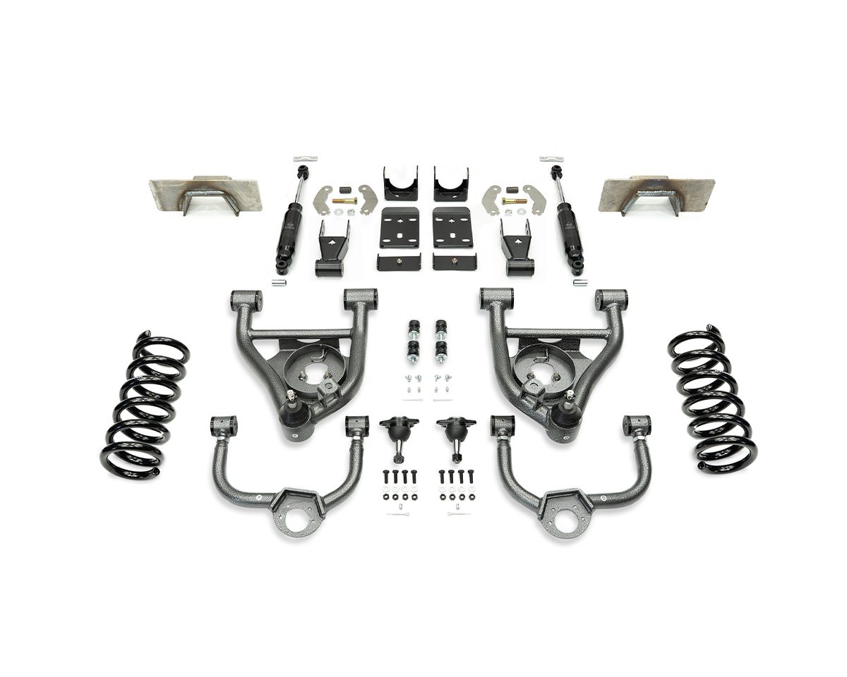 1988-1998 C1500 5/7 LOWERING KIT W/ WELD ON C-NOTCH by IHC Suspension