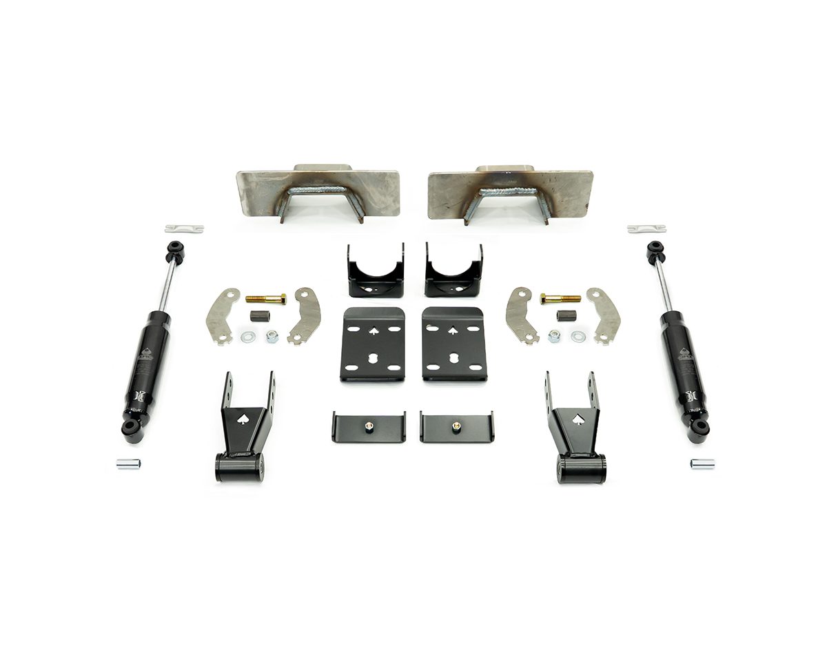 1988-1998 C1500 7″ REAR LOWERING KIT W/ WELD ON C-NOTCH by IHC Suspension