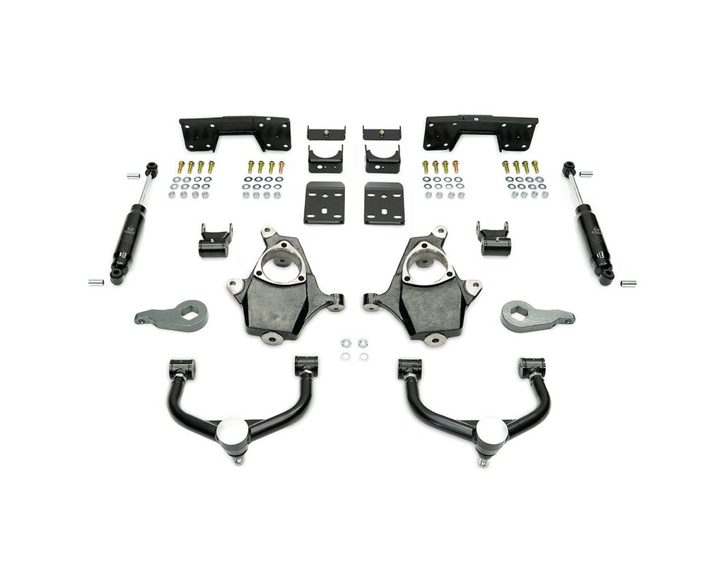 1999-2006 (2007 Classic) GM 4WD 3/5 LOWERING KIT W/ BOLT ON C-NOTCH by IHC Suspension