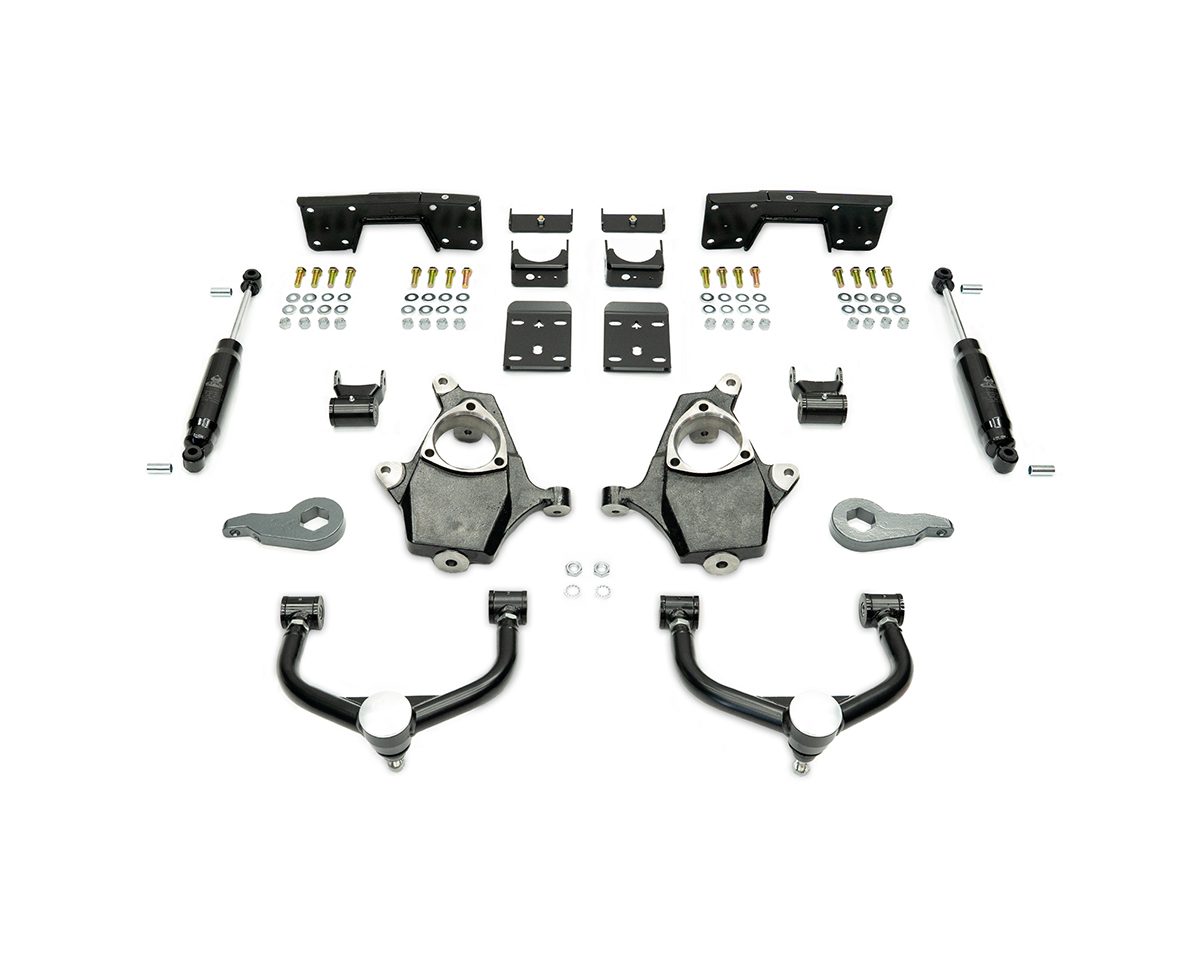 1999-2006 (2007 Classic) GM 4WD 3/5 LOWERING KIT W/ BOLT ON C-NOTCH by IHC Suspension