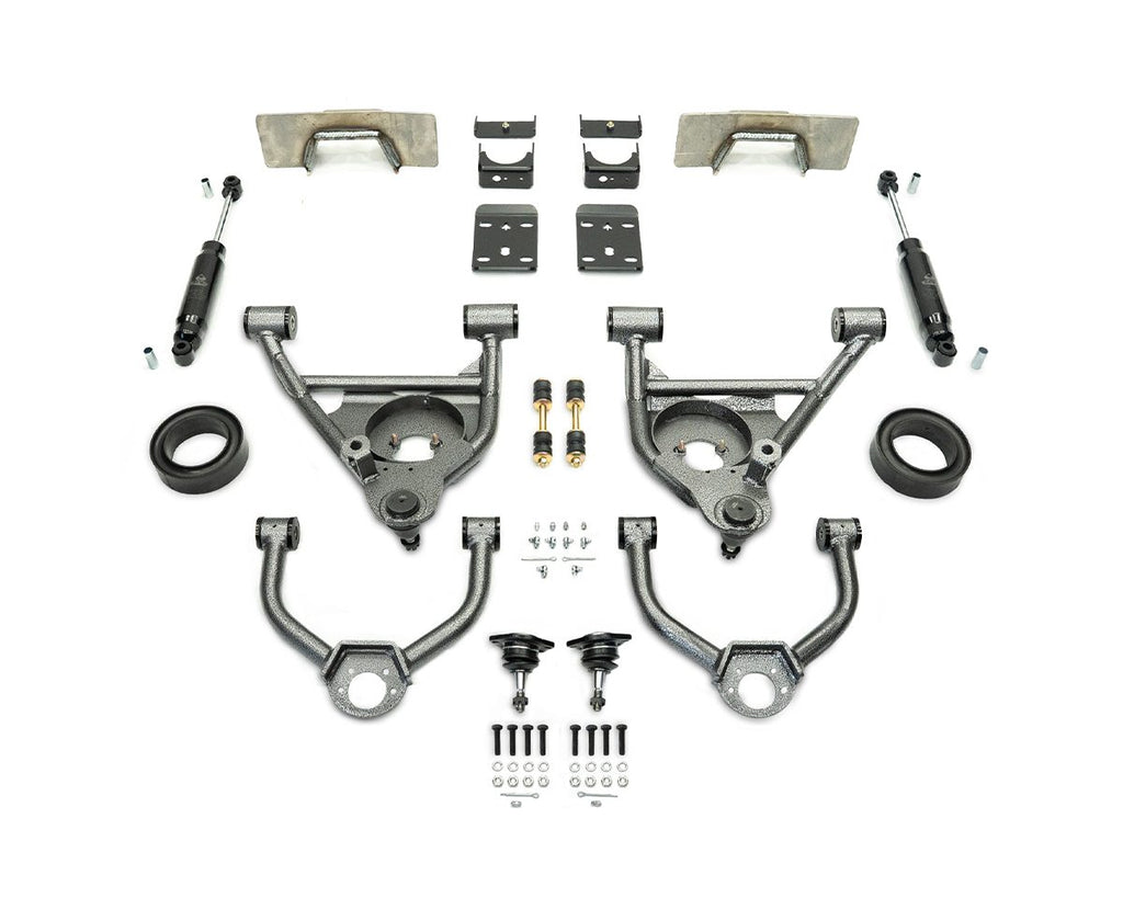 1999-2006 (2007 CLASSIC) GM 2WD 4/6 LOWERING KIT W/ WELD ON C-NOTCH by IHC Suspension