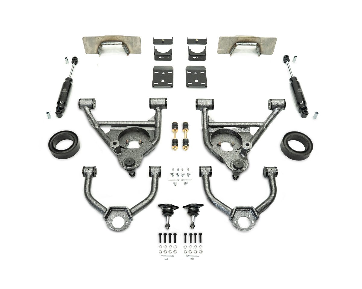 1999-2006 (2007 CLASSIC) GM 2WD 4/6 LOWERING KIT W/ WELD ON C-NOTCH by IHC Suspension