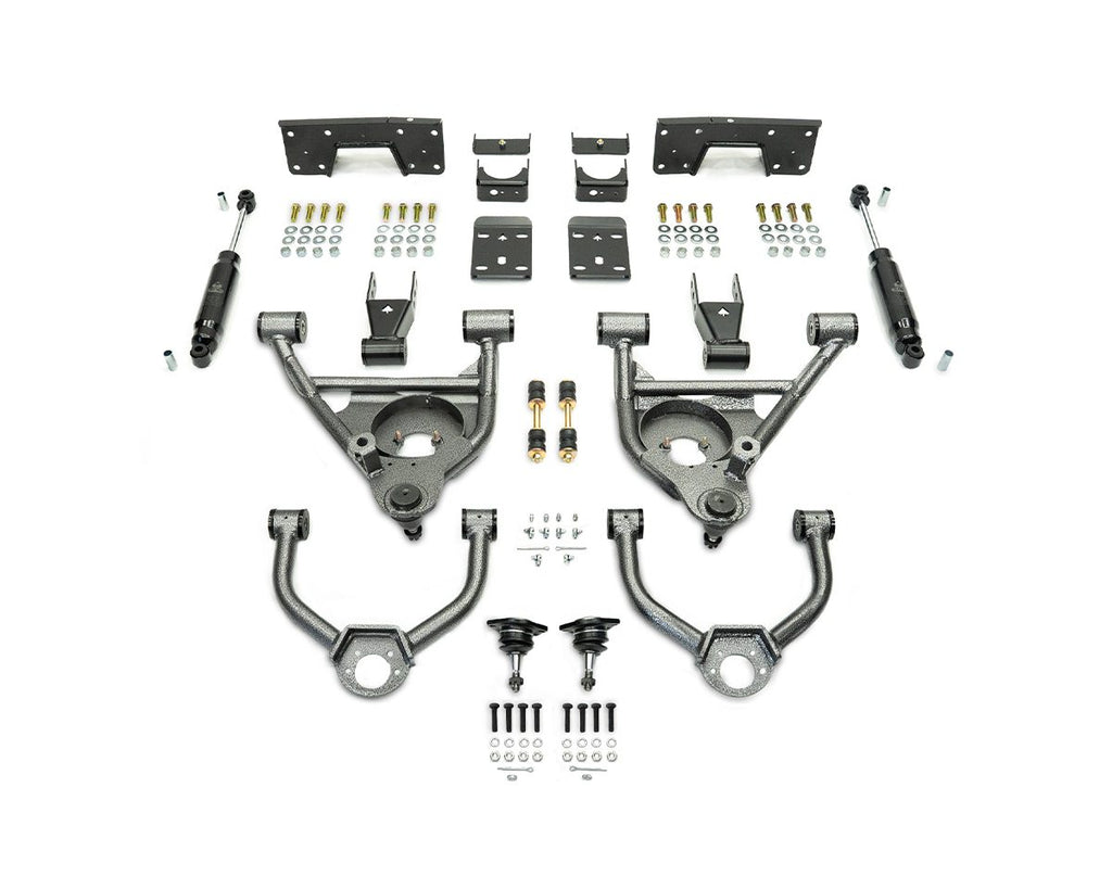 1999-2006 (2007 CLASSIC) GM 2WD 5/7 LOWERING KIT W/ BOLT ON C-NOTCH by IHC Suspension